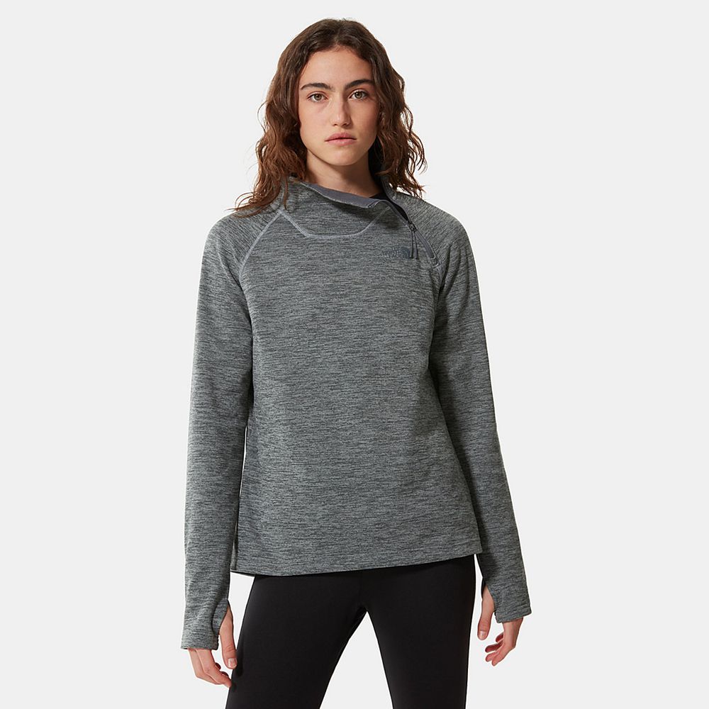 The North Face Fleece Womens Australia - The North Face Canyonlands ¼ Zip Grey Hiking (SMW-360741)